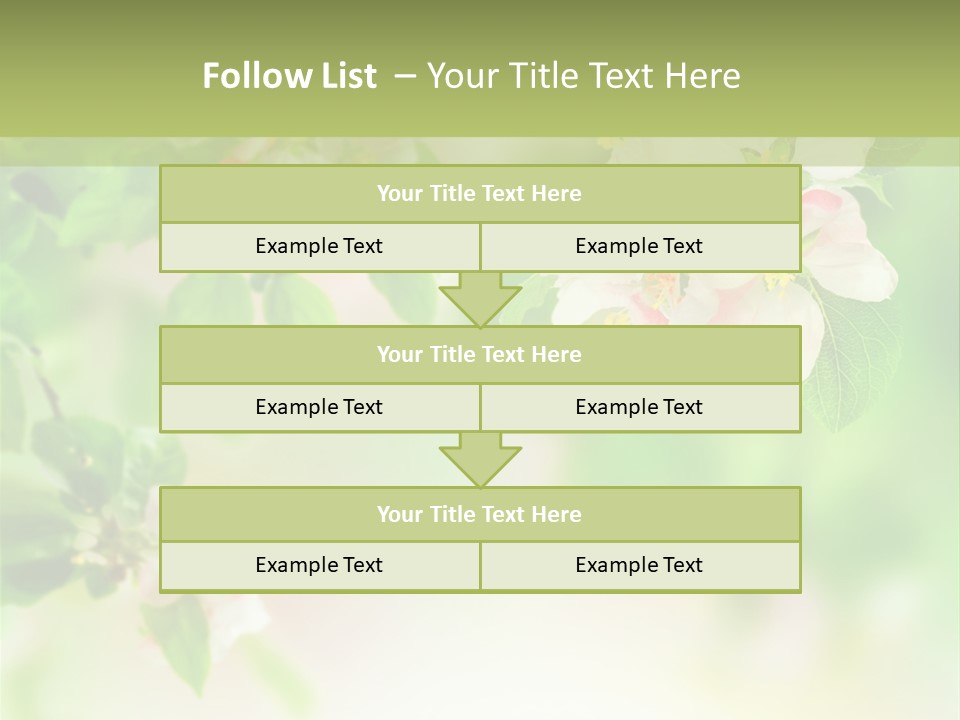 Closeup Bloom Gardening PowerPoint Template