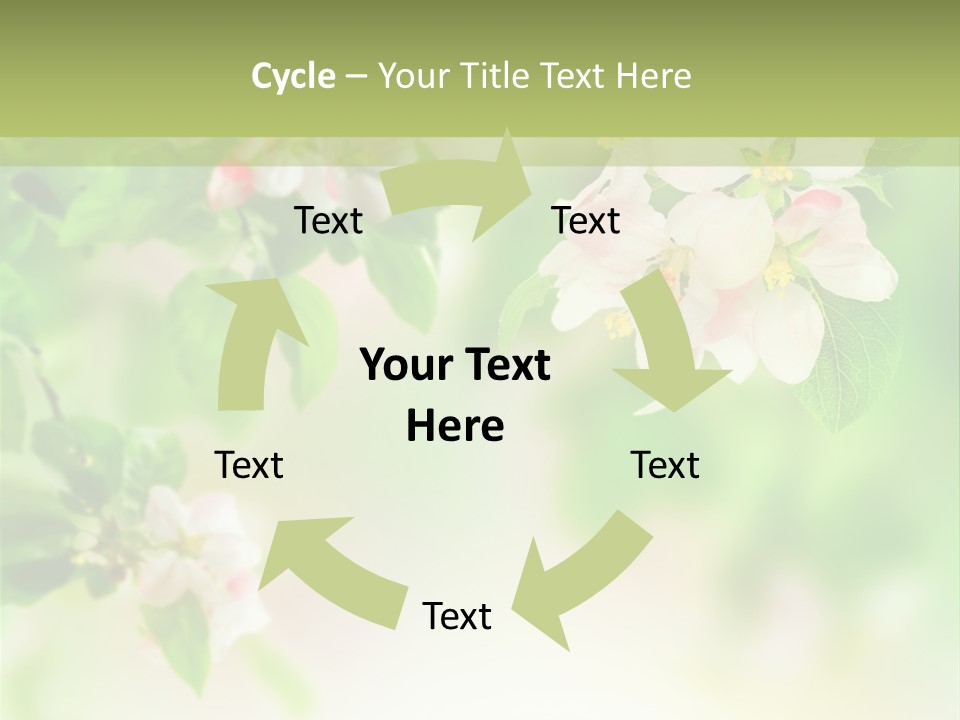 Closeup Bloom Gardening PowerPoint Template