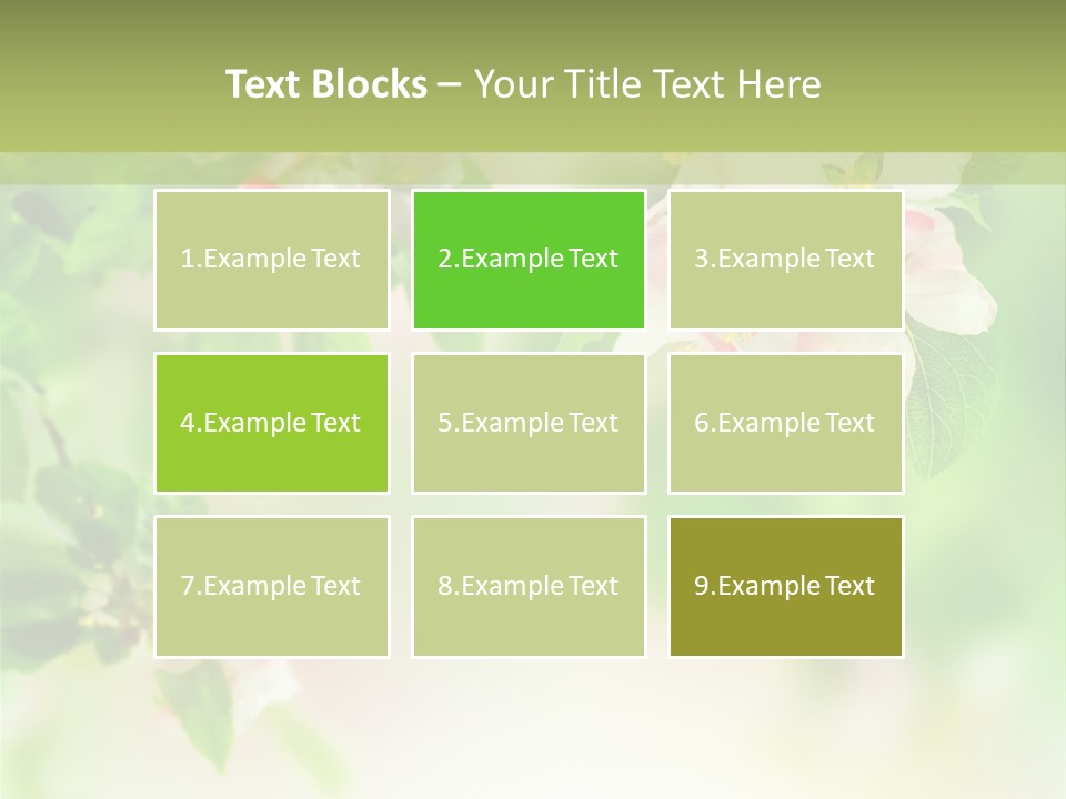 Closeup Bloom Gardening PowerPoint Template