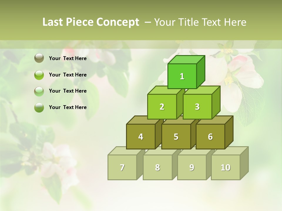 Closeup Bloom Gardening PowerPoint Template