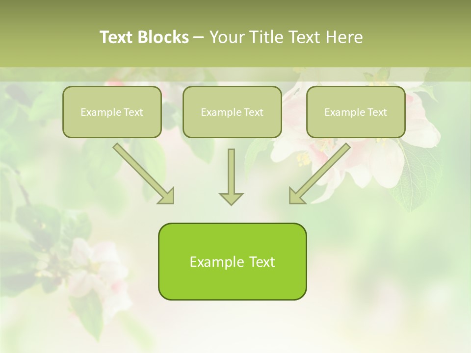 Closeup Bloom Gardening PowerPoint Template