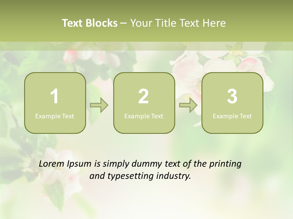 Closeup Bloom Gardening PowerPoint Template