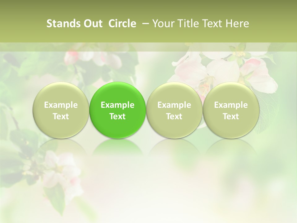 Closeup Bloom Gardening PowerPoint Template