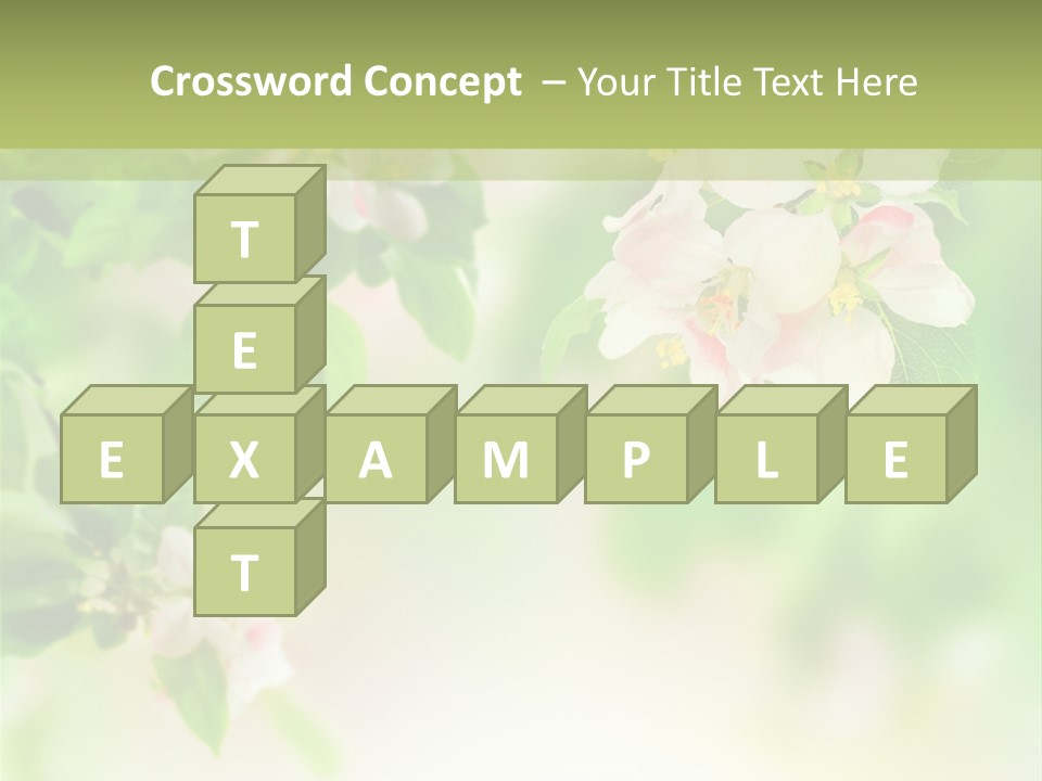 Closeup Bloom Gardening PowerPoint Template