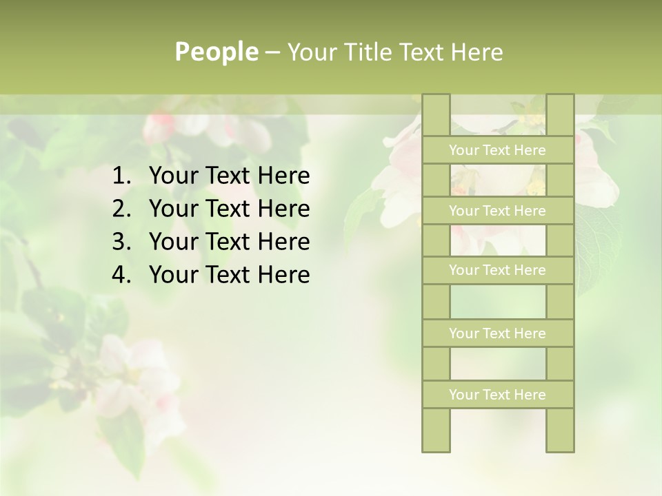 Closeup Bloom Gardening PowerPoint Template