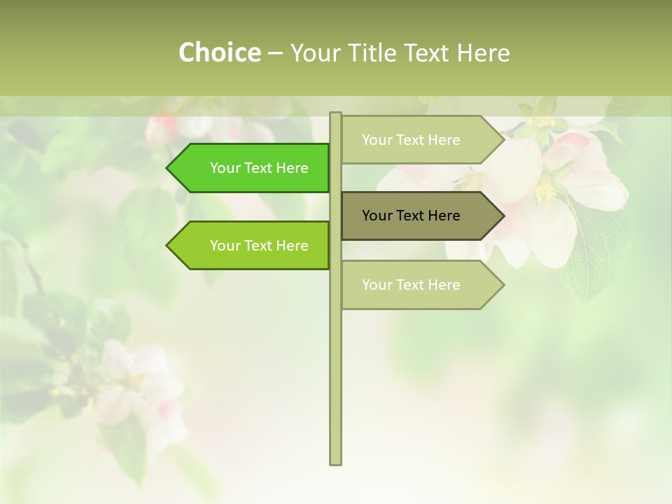 Closeup Bloom Gardening PowerPoint Template