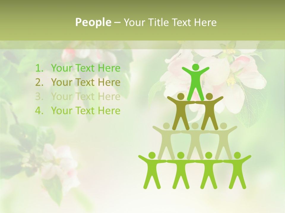 Closeup Bloom Gardening PowerPoint Template