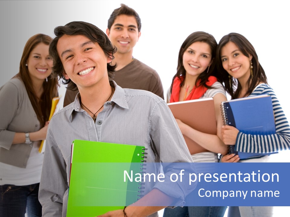 Casual American Group PowerPoint Template