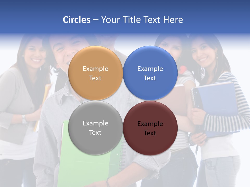 Casual American Group PowerPoint Template