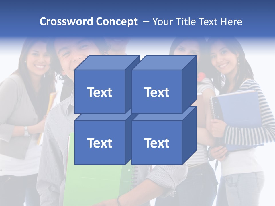 Casual American Group PowerPoint Template