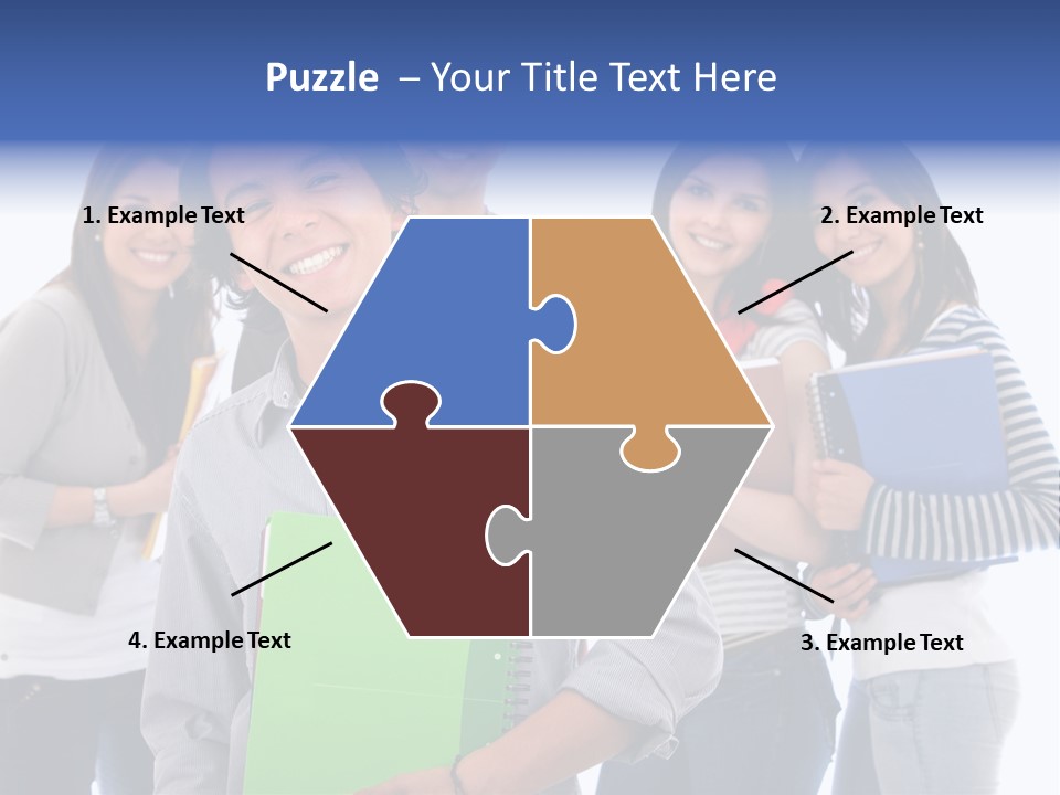 Casual American Group PowerPoint Template