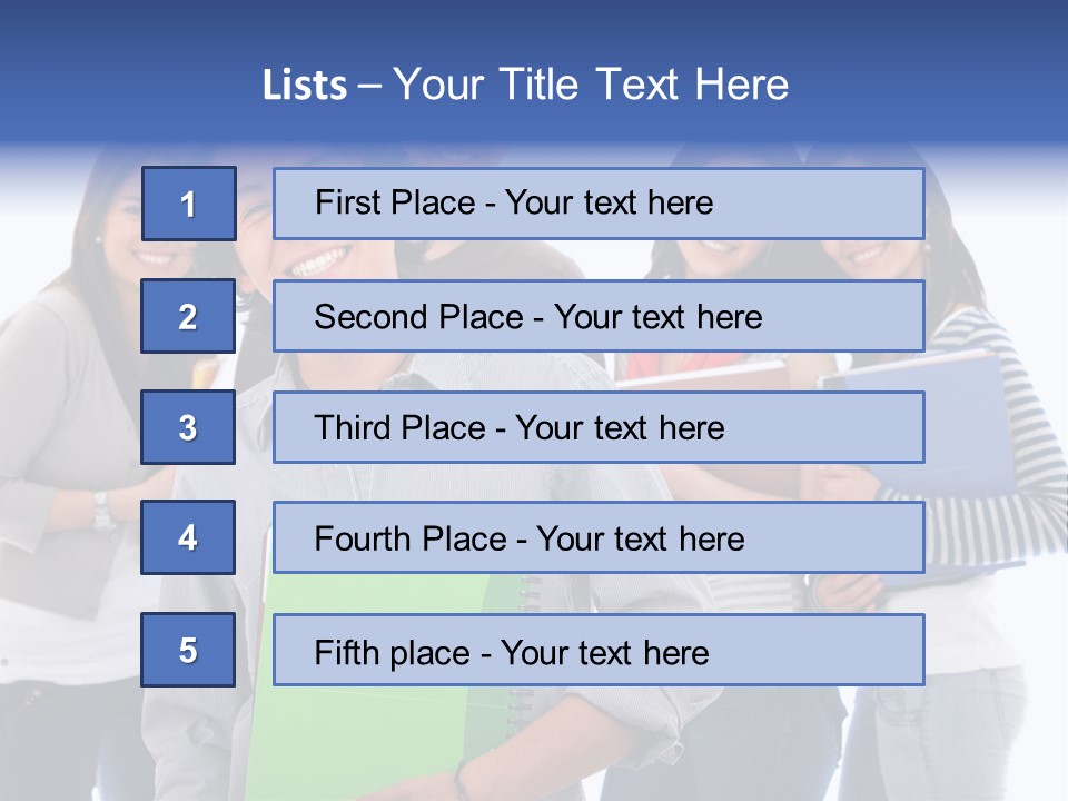 Casual American Group PowerPoint Template