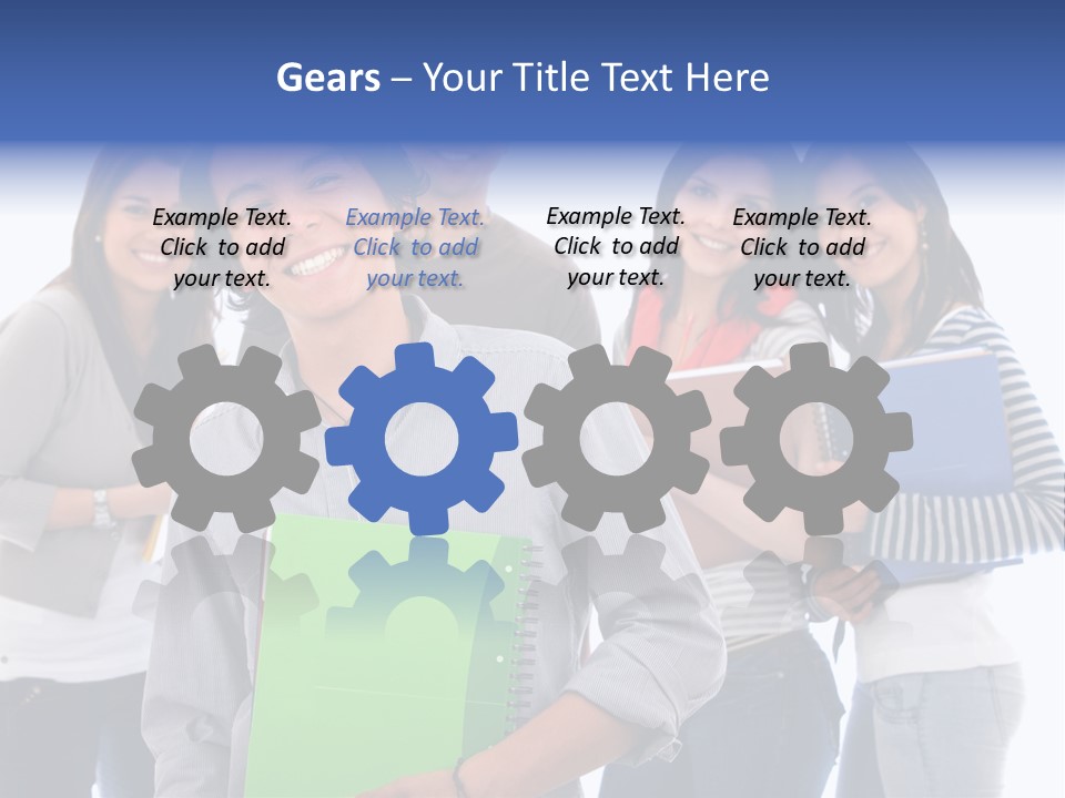 Casual American Group PowerPoint Template