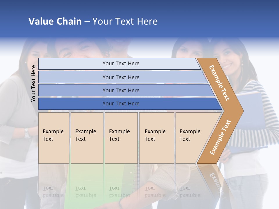 Casual American Group PowerPoint Template