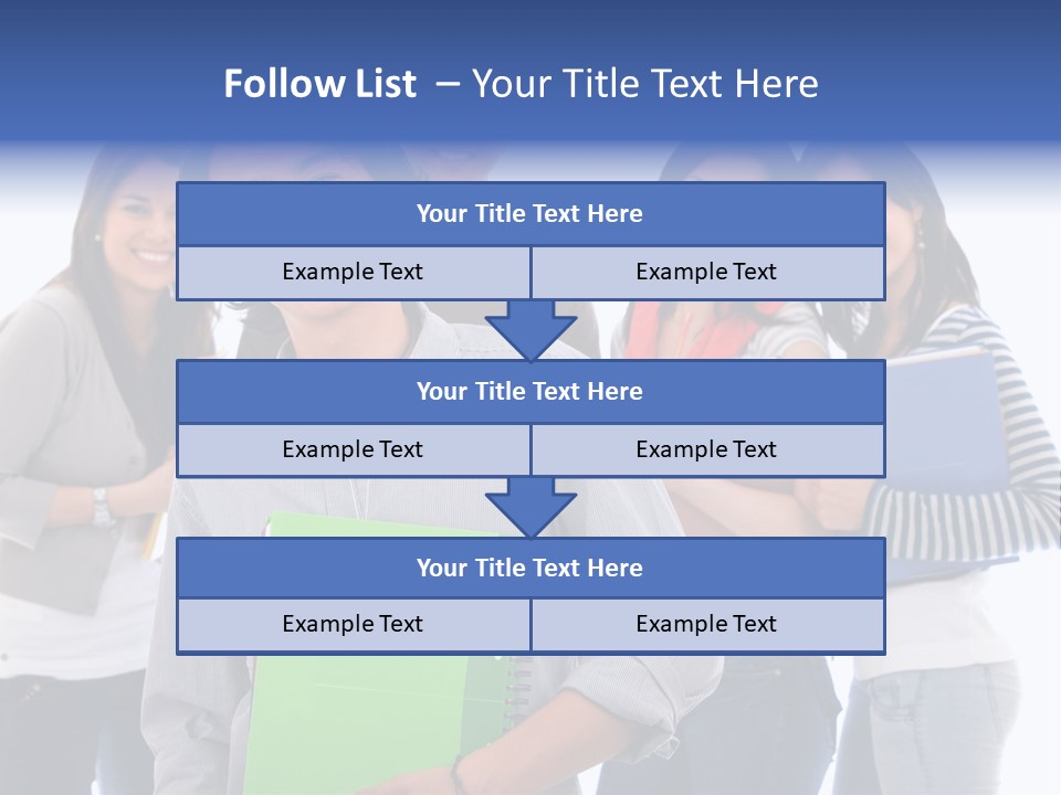 Casual American Group PowerPoint Template
