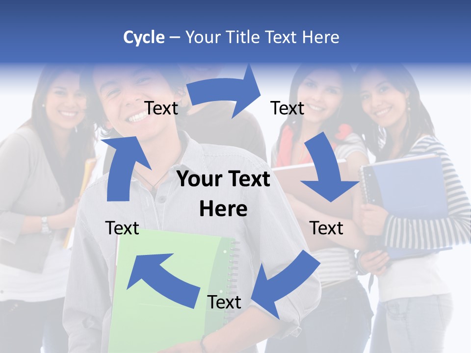 Casual American Group PowerPoint Template