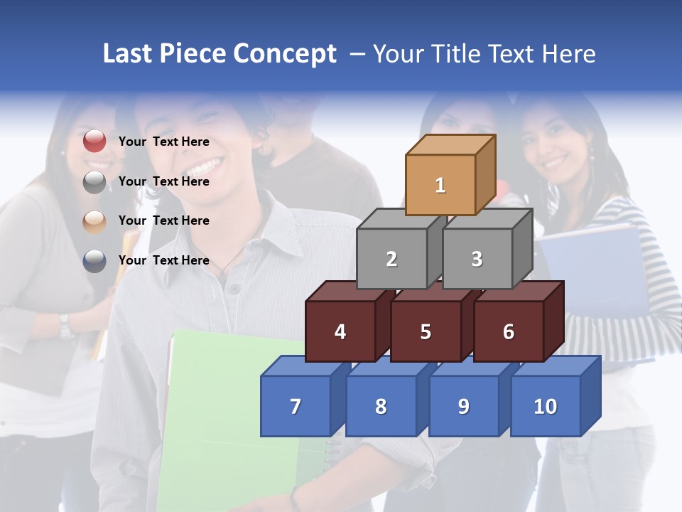 Casual American Group PowerPoint Template