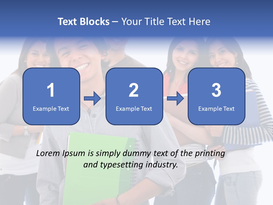 Casual American Group PowerPoint Template