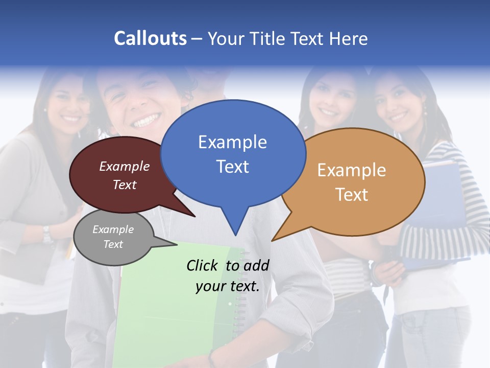 Casual American Group PowerPoint Template