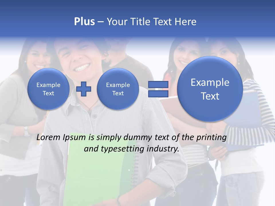 Casual American Group PowerPoint Template