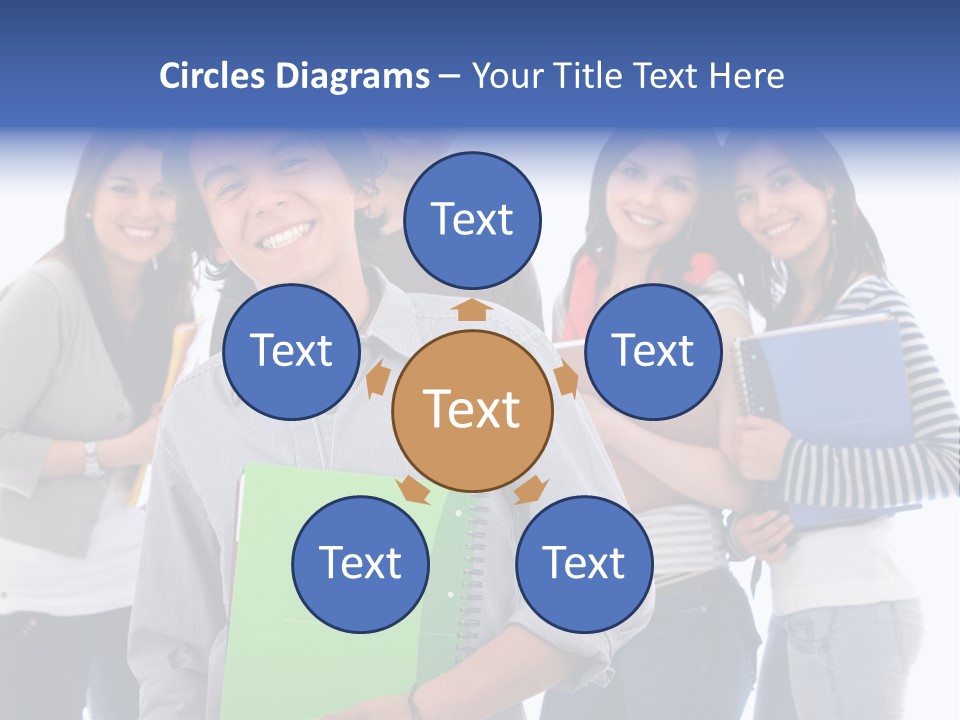 Casual American Group PowerPoint Template