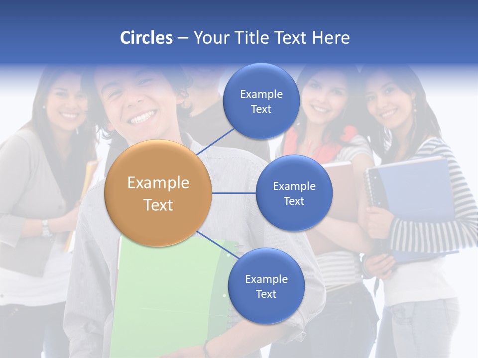 Casual American Group PowerPoint Template