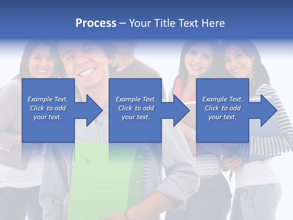 Casual American Group PowerPoint Template