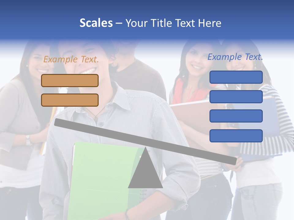 Casual American Group PowerPoint Template