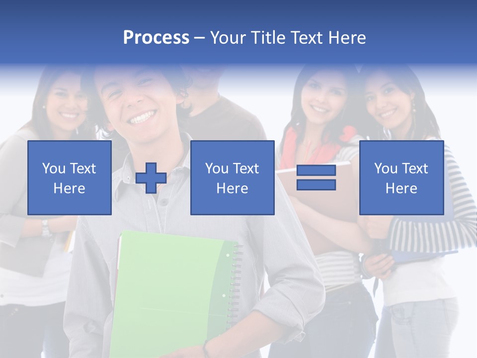 Casual American Group PowerPoint Template