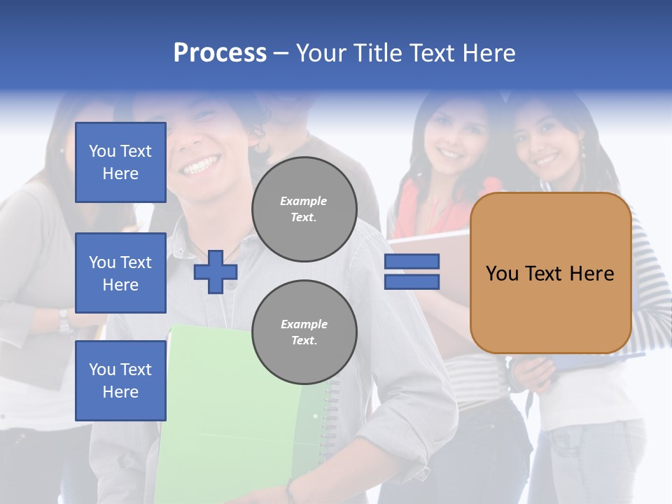 Casual American Group PowerPoint Template