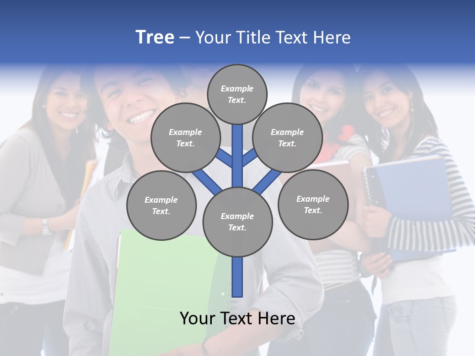 Casual American Group PowerPoint Template