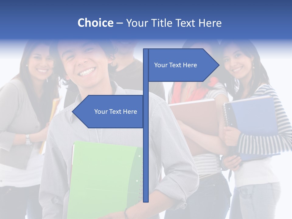 Casual American Group PowerPoint Template