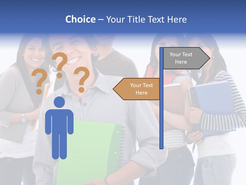 Casual American Group PowerPoint Template