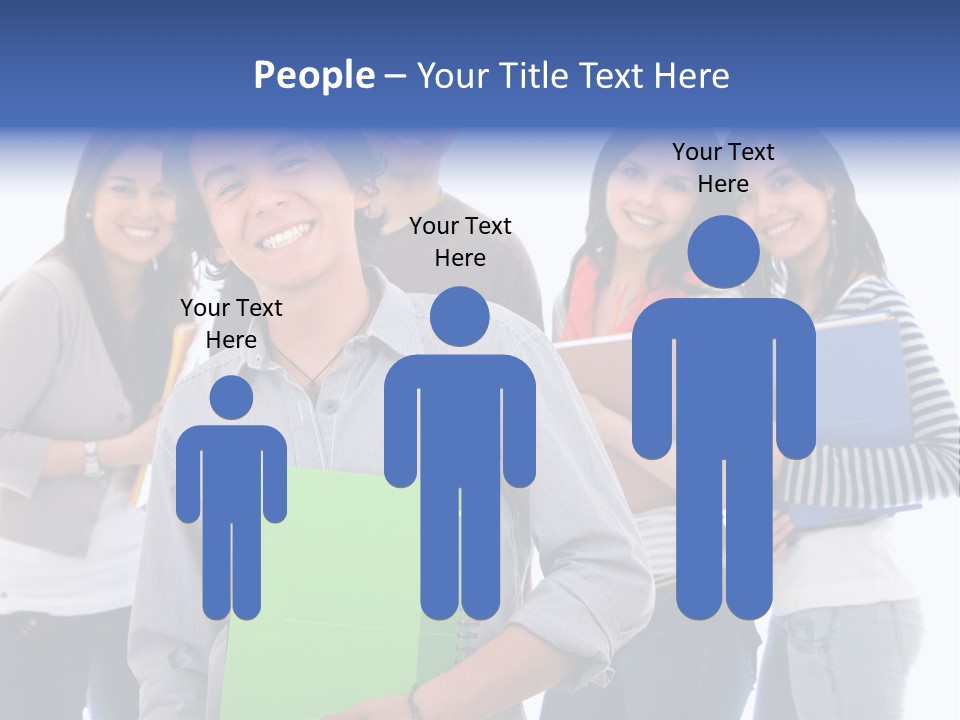 Casual American Group PowerPoint Template