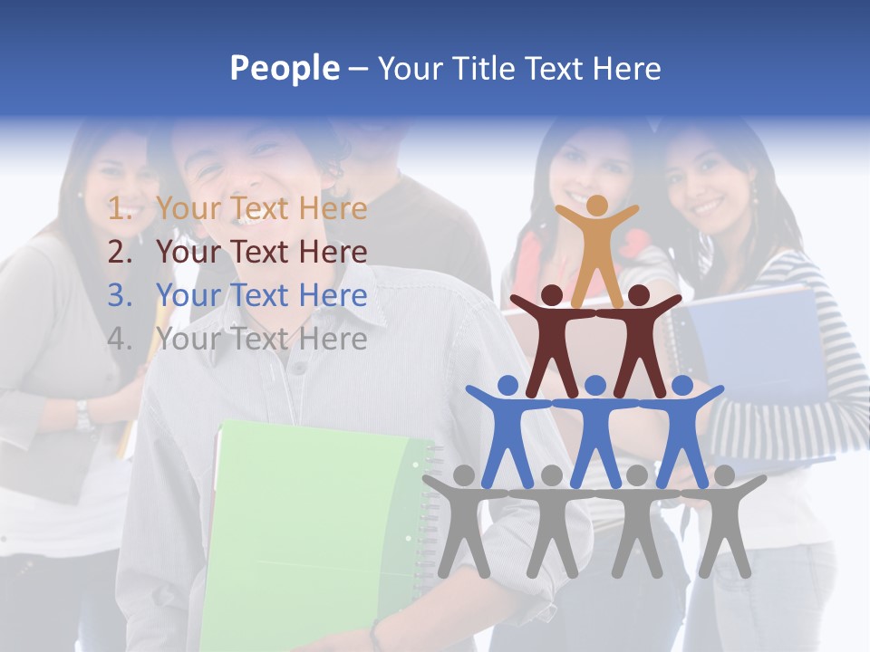 Casual American Group PowerPoint Template