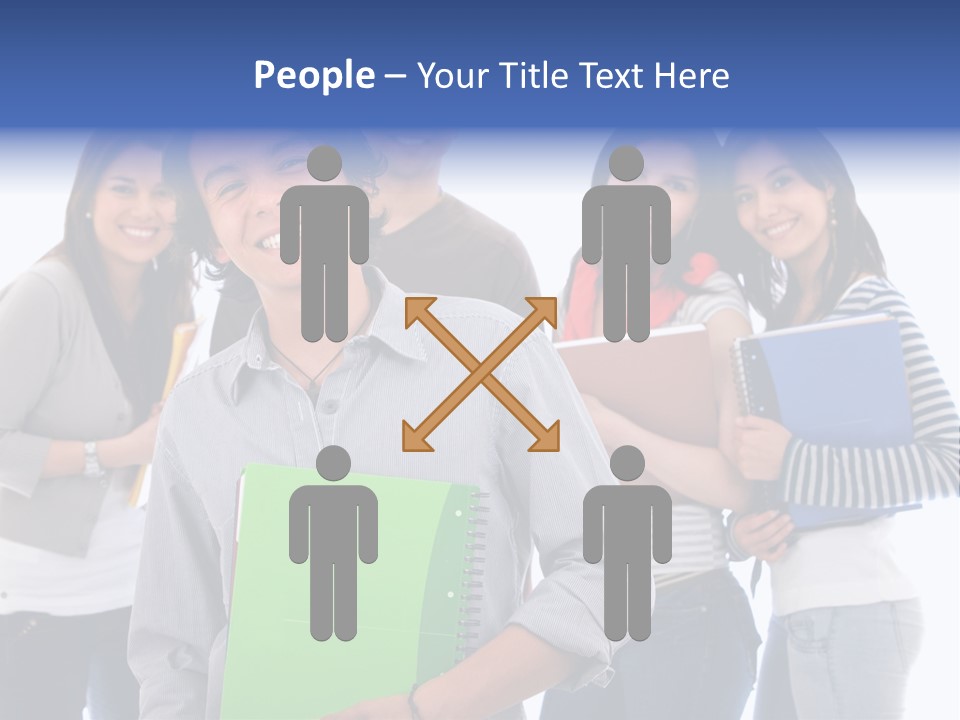 Casual American Group PowerPoint Template