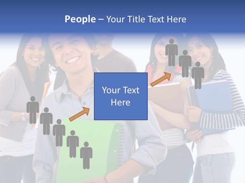 Casual American Group PowerPoint Template