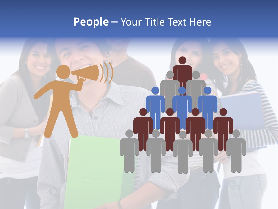 Casual American Group PowerPoint Template