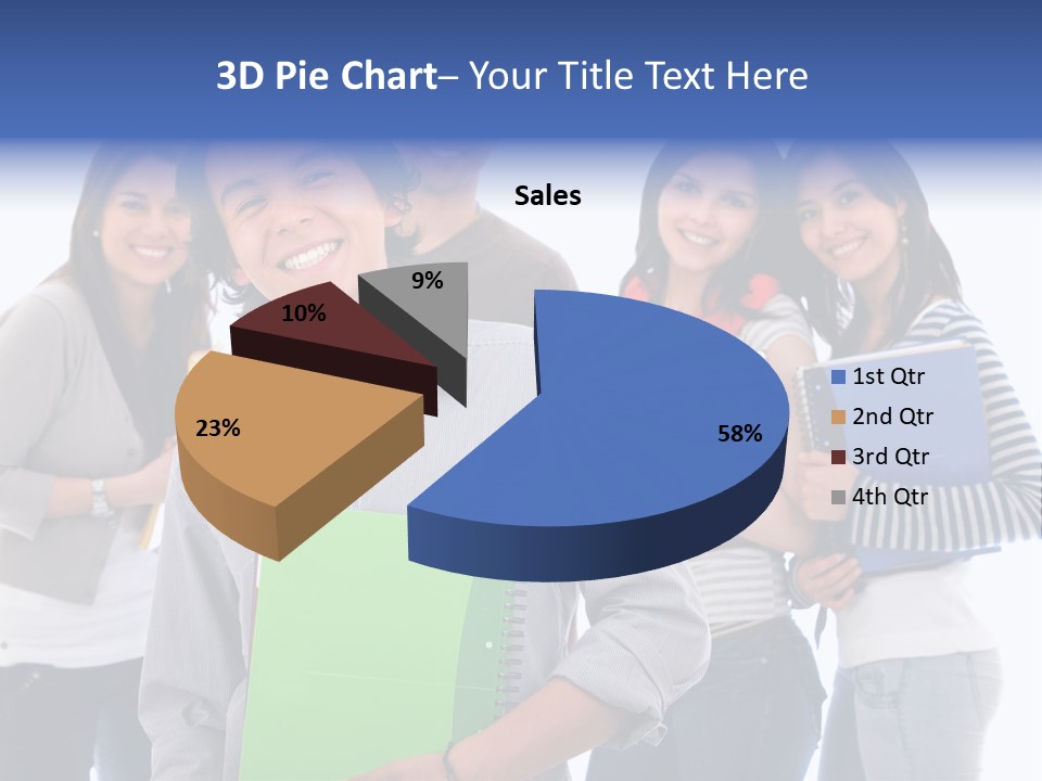 Casual American Group PowerPoint Template