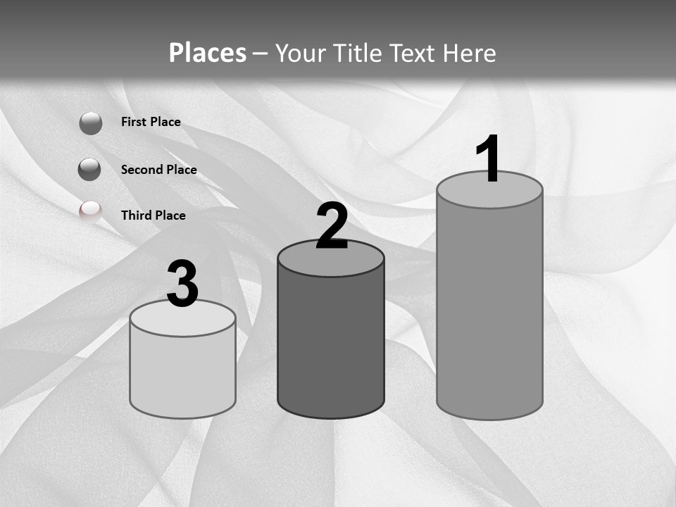 Black Curve Fold PowerPoint Template