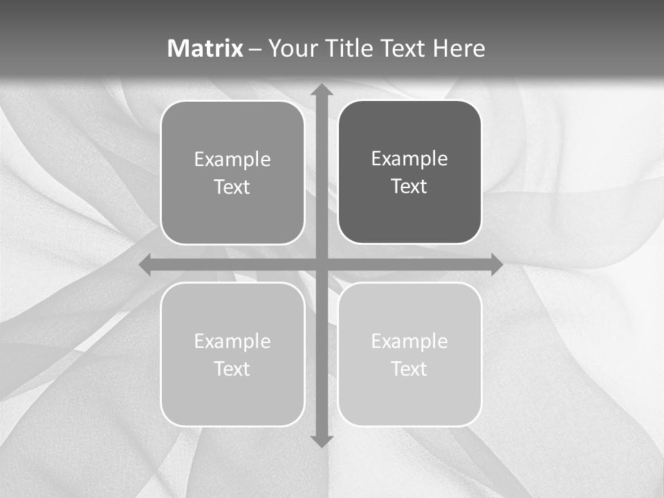 Black Curve Fold PowerPoint Template