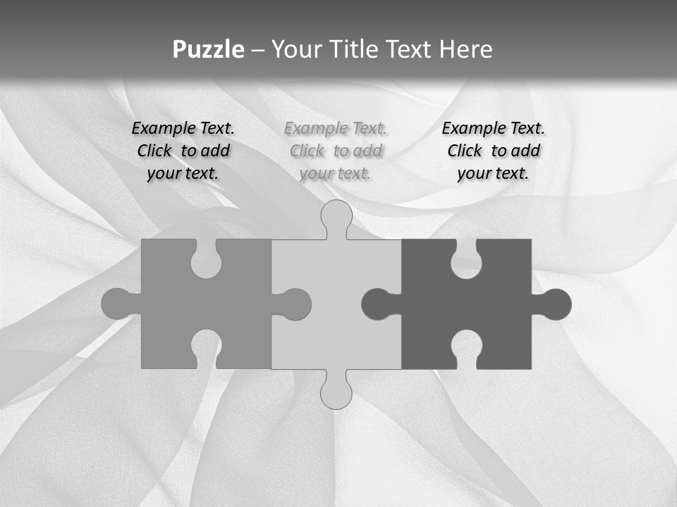 Black Curve Fold PowerPoint Template
