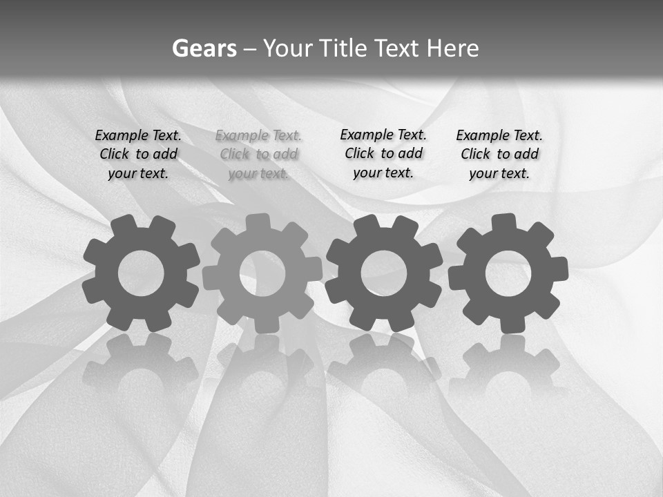 Black Curve Fold PowerPoint Template