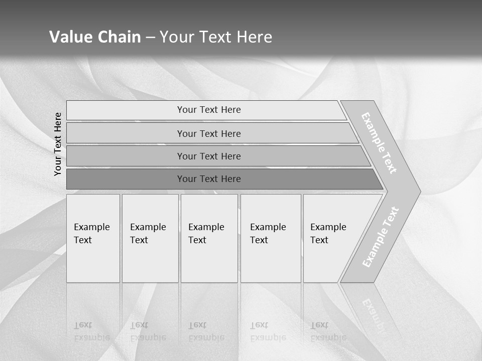Black Curve Fold PowerPoint Template