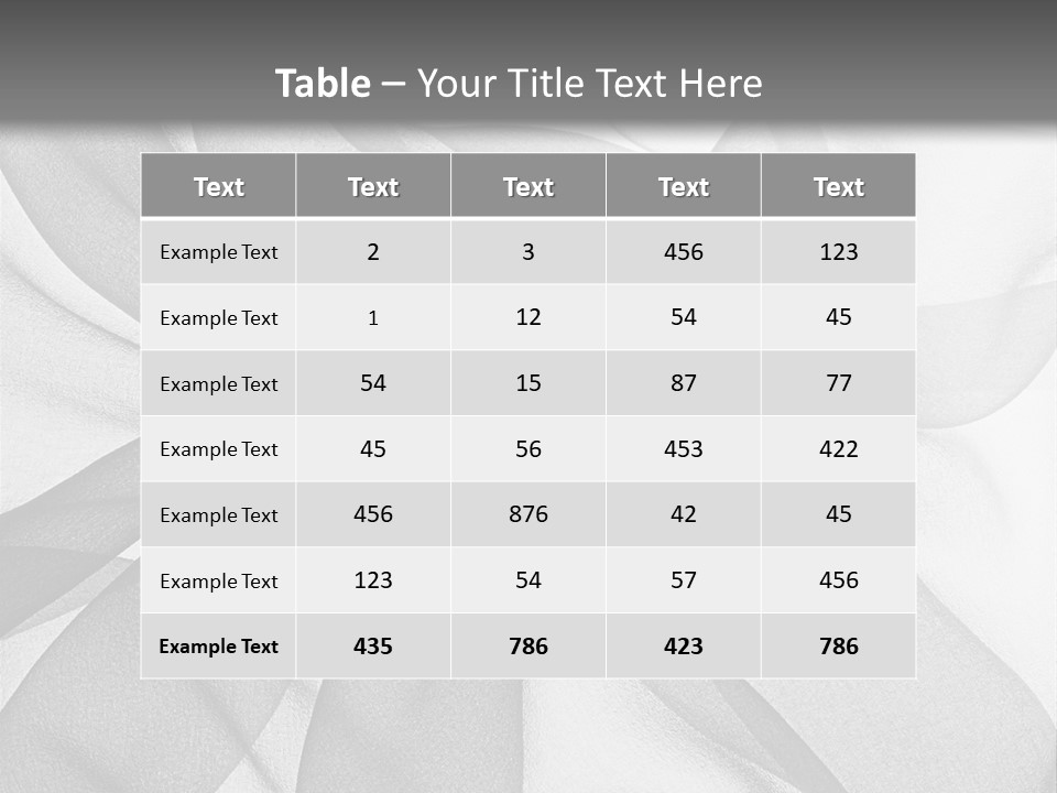 Black Curve Fold PowerPoint Template