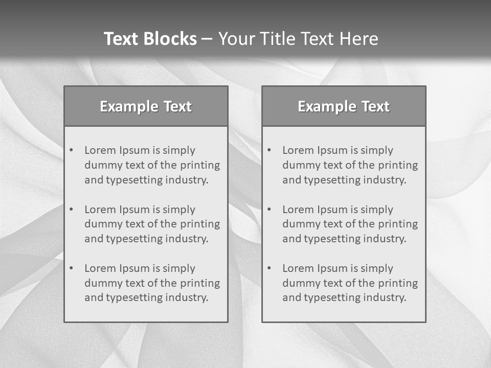 Black Curve Fold PowerPoint Template