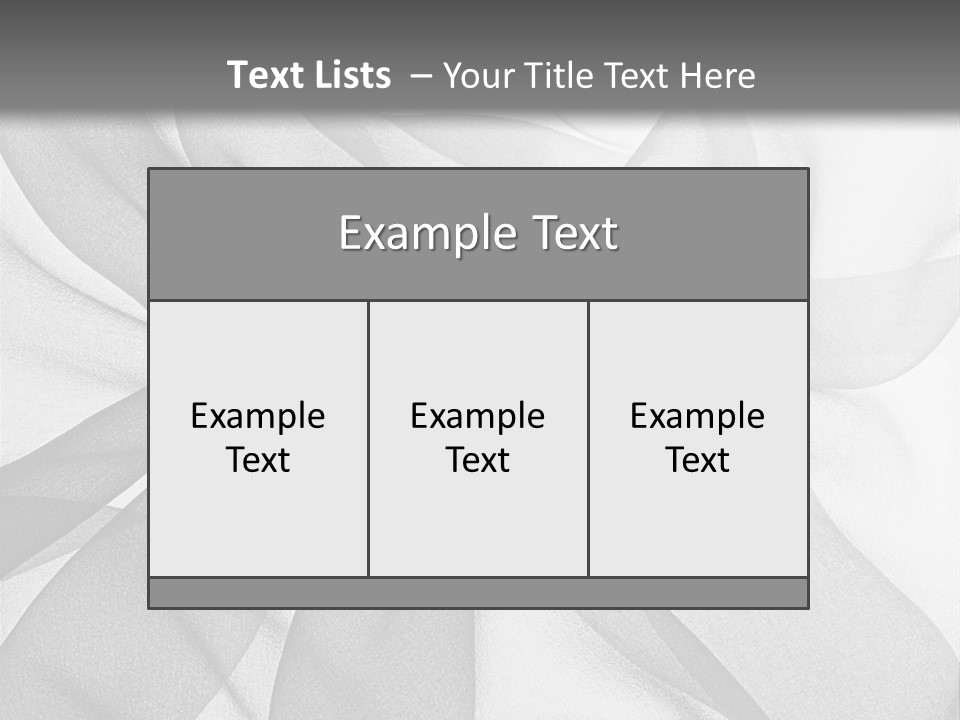 Black Curve Fold PowerPoint Template
