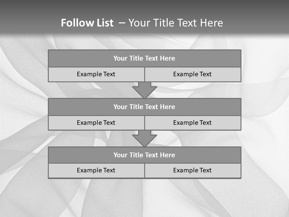 Black Curve Fold PowerPoint Template