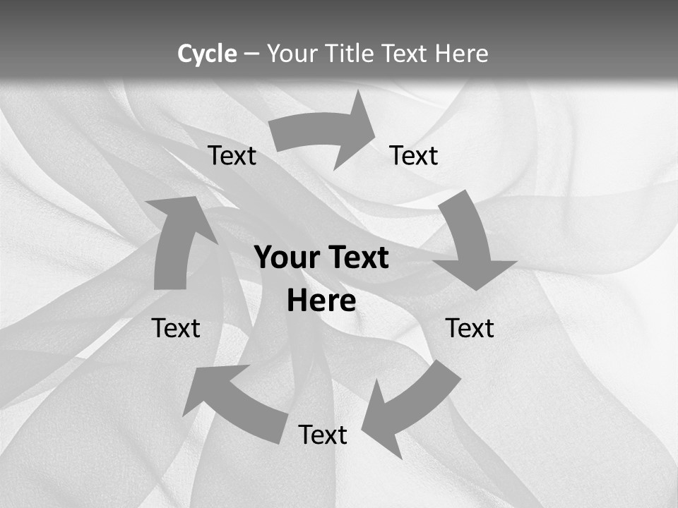 Black Curve Fold PowerPoint Template