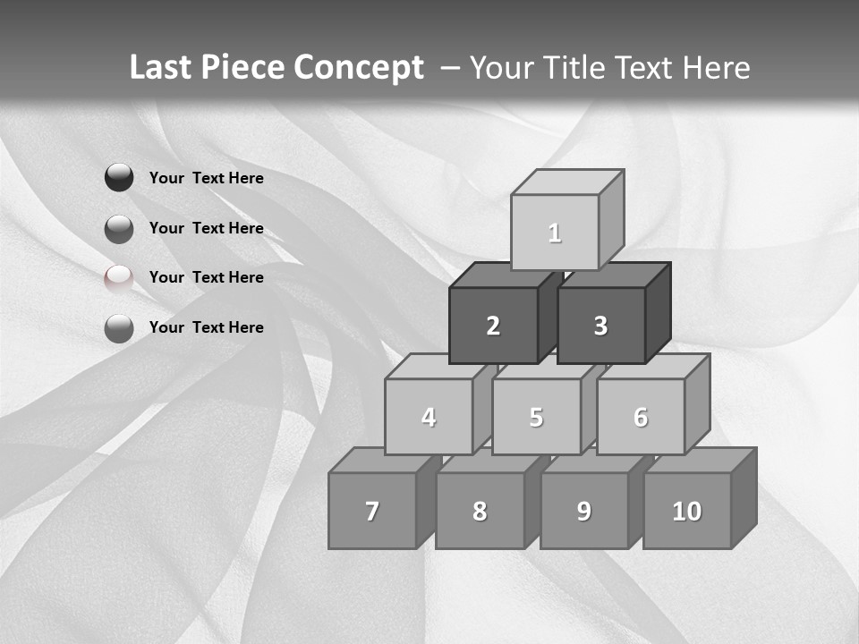 Black Curve Fold PowerPoint Template